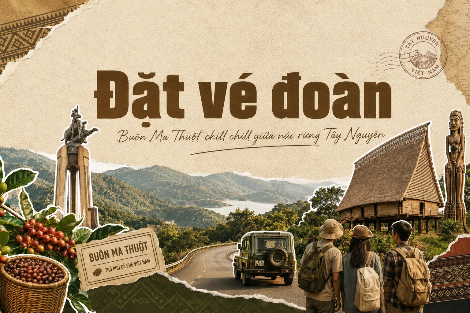 Đặt vé đoàn Buôn Ma Thuột