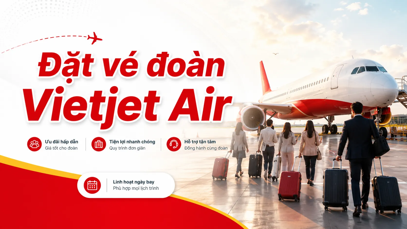 Đặt vé đoàn Vietjet Air